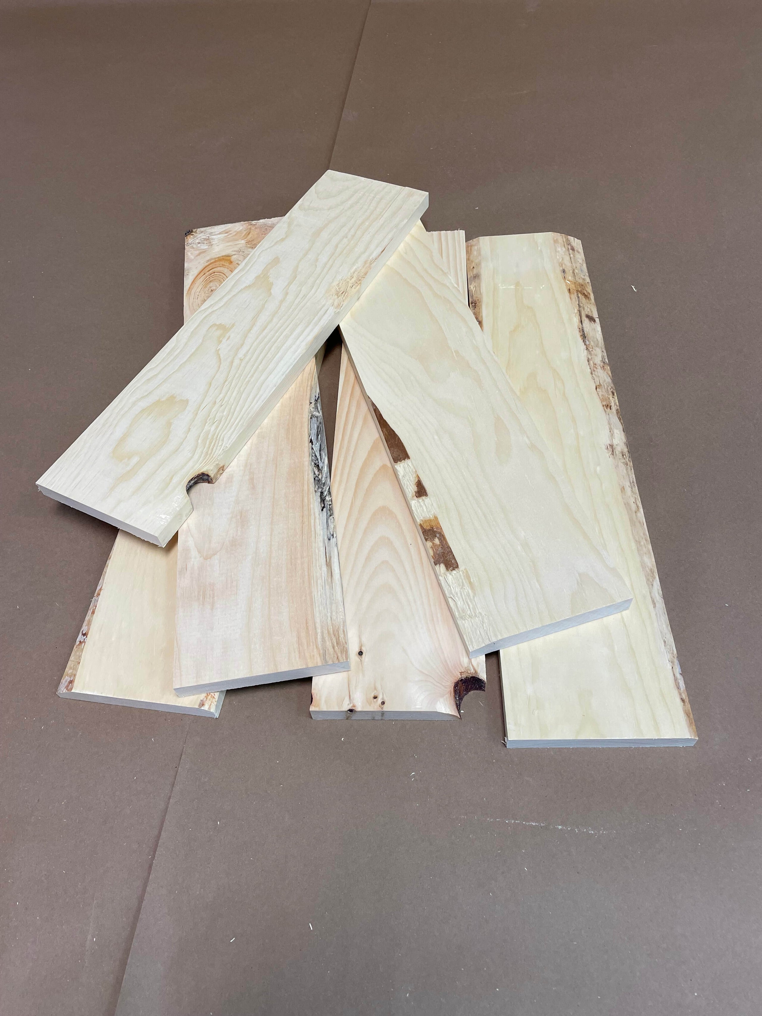 1x6 Industrial3 / Standard2 Blend Wood Cut to Size HoneySuckle